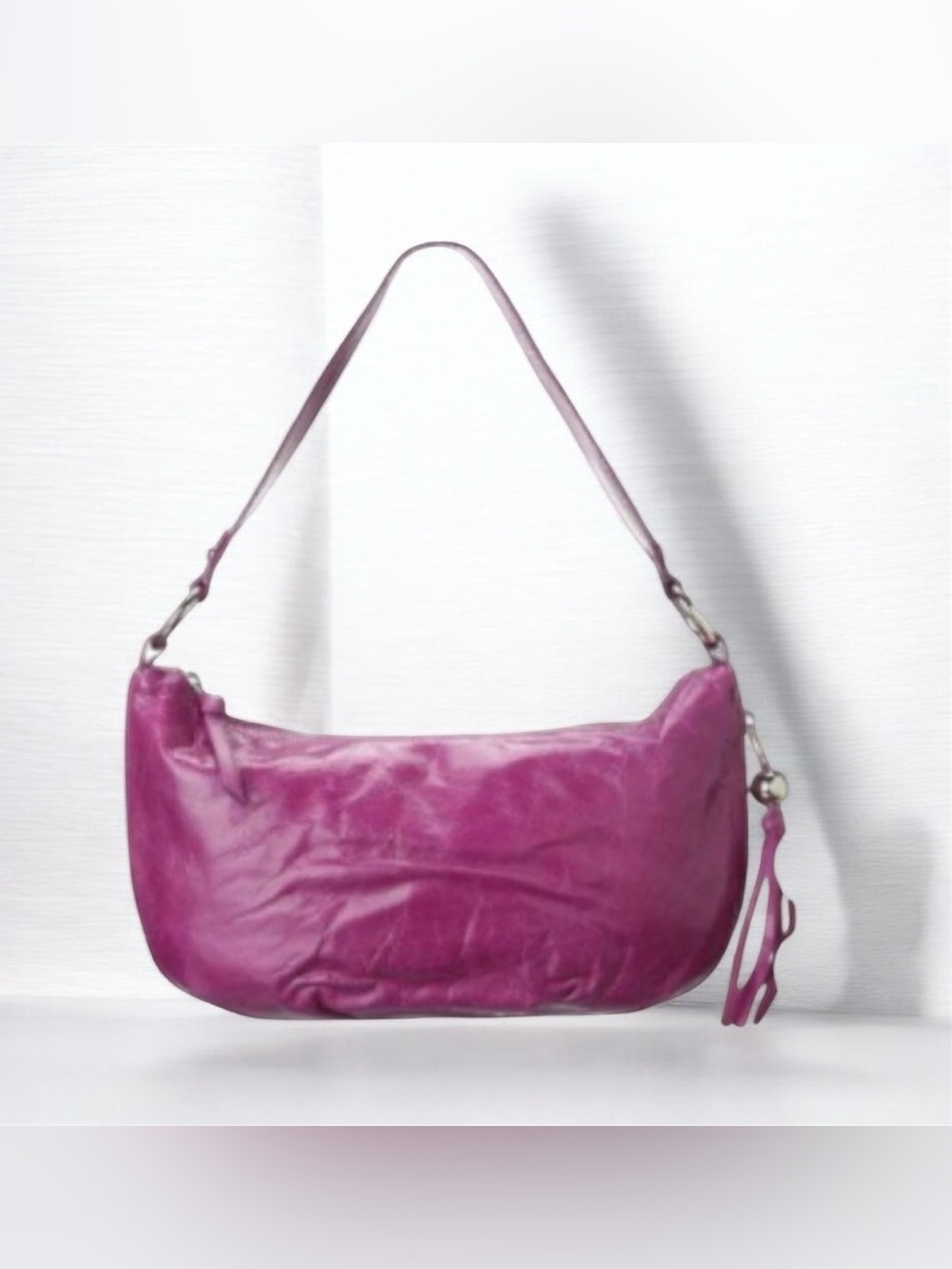 Hobo Silver Purple Shoulder Bag